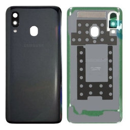 Samsung Galaxy A40 A405F - Batériový Kryt (Black) - GH82-19406A Genuine Service Pack