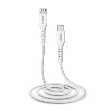 SBS - Lightning / USB-C Kábel (1m), biela