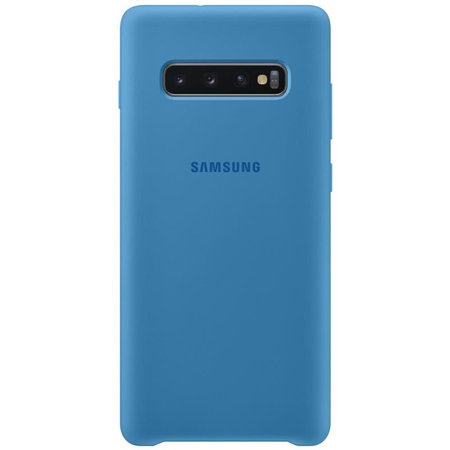 Samsung - Puzdro Silicone Cover pre Samsung Galaxy S10+, modrá