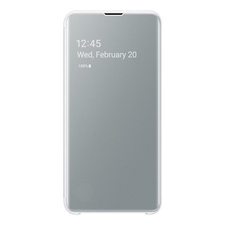 Samsung - Puzdro Knižkové Clear View pre Samsung Galaxy S10e, white