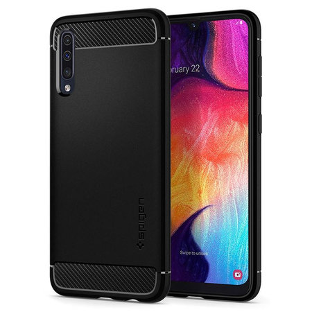 Spigen - Puzdro Rugged Armor pre Samsung Galaxy A50, čierna