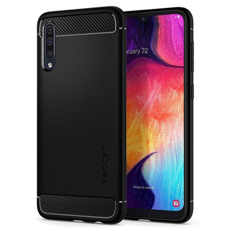 Spigen - Puzdro Rugged Armor pre Samsung Galaxy A50, čierna