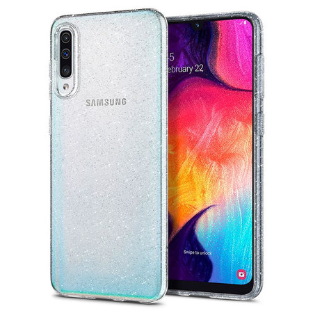 Spigen - Puzdro Liquid Crystal Glitter pre Samsung Galaxy A50, transparentná