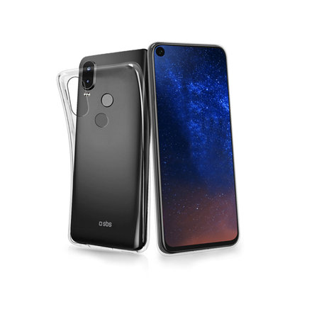 SBS - Puzdro Skinny pre Motorola One Vision, transparentná