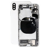 Apple iPhone XS - Zadný Housing s Malými Dielmi (Silver)