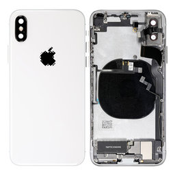 Apple iPhone XS - Zadný Housing s Malými Dielmi (Silver)