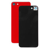 Apple iPhone 8 - Sklo Zadného Housingu + Sklíčko Zadnej Kamery (Red)