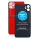 Apple iPhone 11 - Sklo Zadného Housingu so Zväčšeným Otvorom na Kameru (Red)