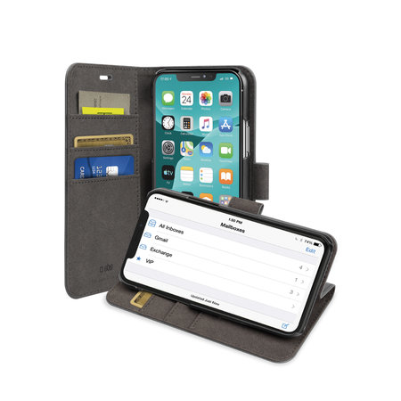 SBS - Puzdro Wallet Stand pre iPhone 11 Pro Max, čierna