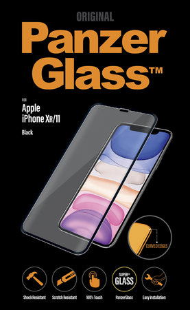 PanzerGlass - Tvrdené Sklo Standard Fit pre iPhone XR a 11, black