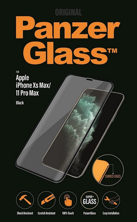 PanzerGlass - Tvrdené Sklo Standard Fit pre iPhone XS Max a 11 Pro Max, black