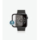 PanzerGlass - Tvrdené Sklo Full Silicone pre Apple Watch Series 4, 5, 6, SE (1st gen) a SE (2nd gen) 44mm, čierna