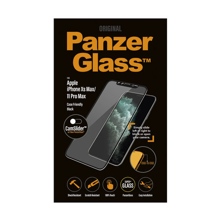 PanzerGlass - Tvrdené Sklo Case Friendly CamSlider pre iPhone XS Max a 11 Pro Max, black