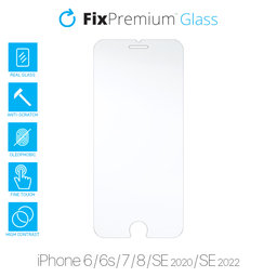 FixPremium Glass - Tvrdené Sklo pre iPhone 6, 6s, 7, 8, SE 2020 a SE 2022