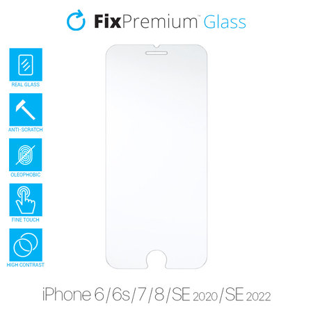 FixPremium Glass - Tvrdené Sklo pre iPhone 6, 6s, 7, 8, SE 2020 a SE 2022