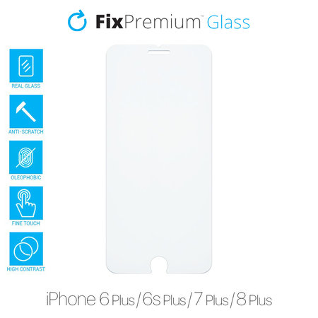 FixPremium Glass - Tvrdené Sklo pre iPhone 6 Plus, 6s Plus, 7 Plus a 8 Plus