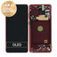 Samsung Galaxy Note 10 Lite N770F - LCD Displej + Dotykové Sklo + Rám (Aura Red) - GH82-22055C, GH82-22193C, GH82-22194C, GH82-22192C Genuine Service Pack