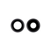 Apple iPhone 11 - Sklíčko Zadnej Kamery s Rámom (Black) - 2ks