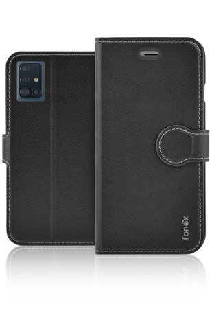 Fonex - Puzdro Book Identity pre Samsung Galaxy A71, čierna