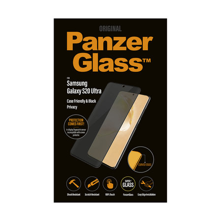 PanzerGlass - Tvrdené Sklo Privacy Case Friendly pre Samsung Galaxy S20 Ultra, black