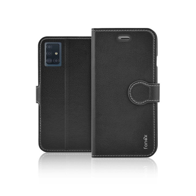 Fonex - Puzdro Book Identity pre Samsung Galaxy A51, čierna