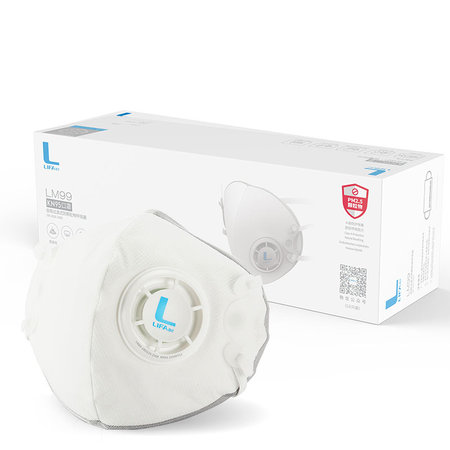 Športový respirátor FFP3-KN95 98% filter, respiračné anti-vírusové rúško - biela
