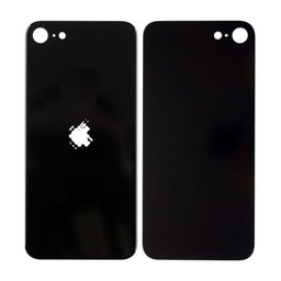 Apple iPhone SE (2nd Gen 2020) - Sklo Zadného Housingu (Black)