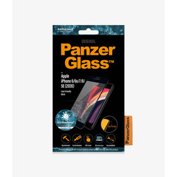 PanzerGlass - Tvrdené Sklo Case Friendly AB pre iPhone 6, 6s, 7, 8, SE 2020 a SE 2022, čierna