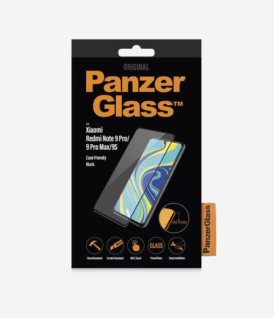 PanzerGlass - Tvrdené Sklo Case Friendly pre Xiaomi Redmi Note 9 Pro, black