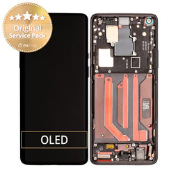 OnePlus 8 Pro - LCD Displej + Dotykové Sklo + Rám (Onyx Black) - 1091100167 Genuine Service Pack