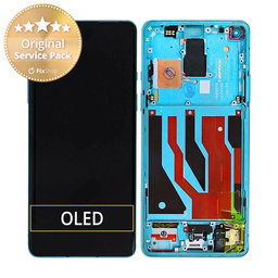 OnePlus 8 - LCD Displej + Dotykové Sklo + Rám (Glacial Green) - 2011100173 Genuine Service Pack
