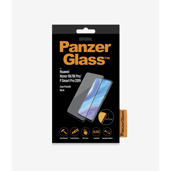 PanzerGlass - Tvrdené Sklo Case Friendly pre Honor 9X Lite, black