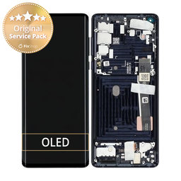 Motorola Edge - LCD Displej + Dotykové Sklo + Rám (Solar Black) - 5D68C16586, 5D68C16581, 5D68C17030 Genuine Service Pack
