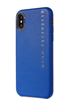Decoded Leather Back Cover kožené puzdro pre iPhone X/Xs, modré