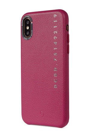 Decoded Leather Back Cover kožené puzdro pre iPhone X/Xs, ružové