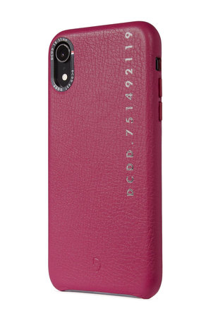 Decoded Leather Back Cover kožené puzdro pre iPhone XR, ružové