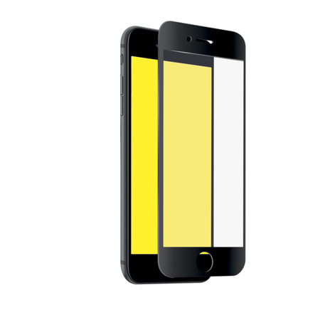 SBS - Tvrdené sklo Full Cover pre iPhone SE 2020/8/7/6s/6, čierna