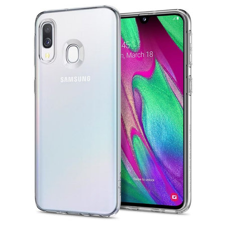 Spigen - Puzdro Liquid Crystal pre Samsung Galaxy A40, transparentná