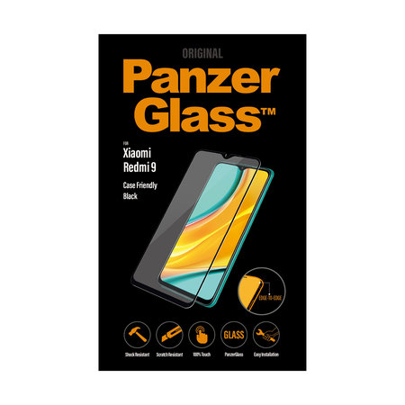 PanzerGlass - Tvrdené Sklo Case Friendly pre Xiaomi Redmi 9, black