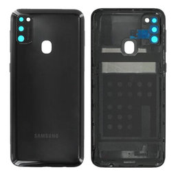 Samsung Galaxy M21 M215F - Batériový Kryt (Black) - GH82-22609A Genuine Service Pack