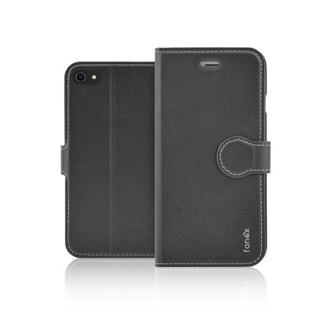 Fonex - Puzdro Book Identity pre iPhone 7, 8, SE 2020 a SE 2022, čierna