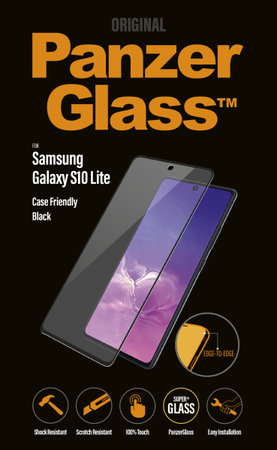 PanzerGlass - Tvrdené Sklo Case Friendly pre Samsung Galaxy S10 Lite a M51, black