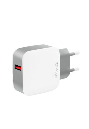 Fonex - Nabíjací Adaptér USB, 18W, biela