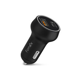 Fonex - AutoNabíjačka USB, USB-C, 45W, čierna