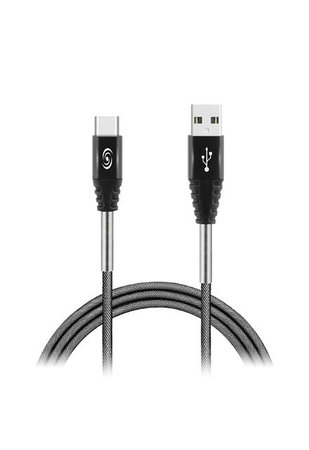 Fonex - Kábel - USB / USB-C (1m), sivá