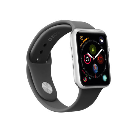 SBS - Remienok pre Apple Watch 42 mm, 44 mm, 45 mm, veľkosť S, M, black