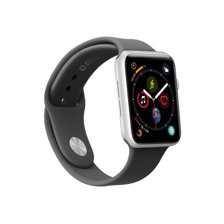 SBS - Náramok pre Apple Watch 44 mm, veľkosť M/L, čierna