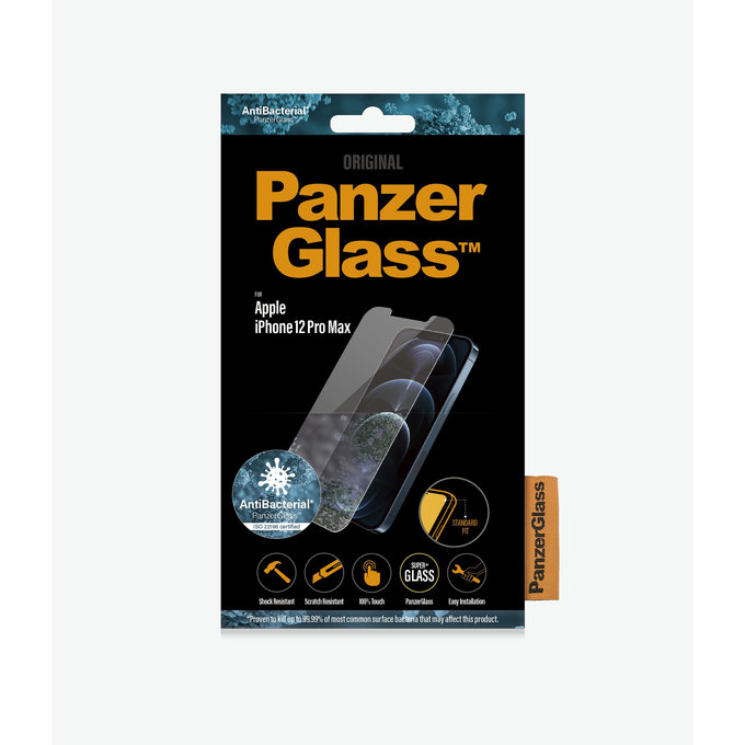 PanzerGlass - Tvrdené Sklo Standard Fit AB pre iPhone 12 Pro Max, transparentná