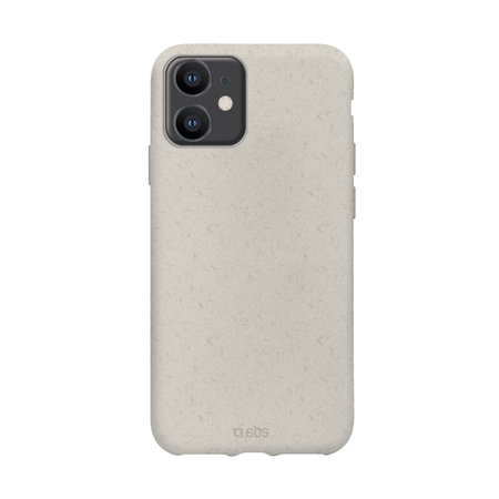SBS - Puzdro Oceano pre iPhone 12 mini, 100% kompostovateľné, biela