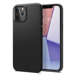 Spigen - Puzdro Liquid Air pre iPhone 12 a 12 Pro, čierna